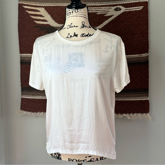 ATM Anthony Thomas Melillo Stretch Silk Crewneck Tee - Picture 4 of 11